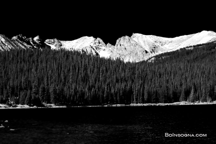 Brainard Lake - Black and White fine art photography print