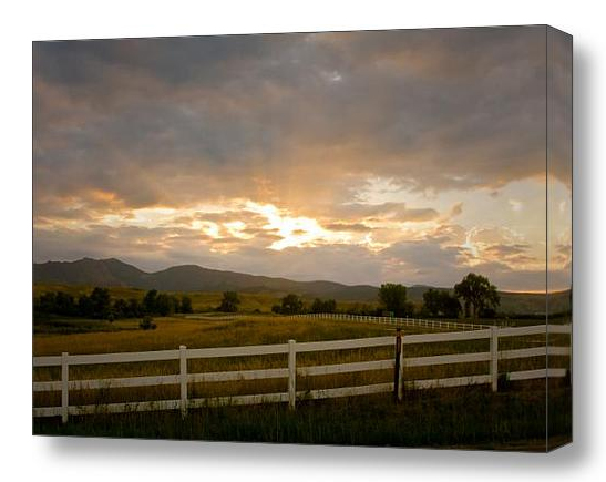 Colorado Rocky Mountain Country Sunset