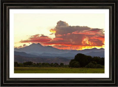 Twin Peaks Longs Meeker August Sunset 3 Fine Art Photography Print and Canvas Art