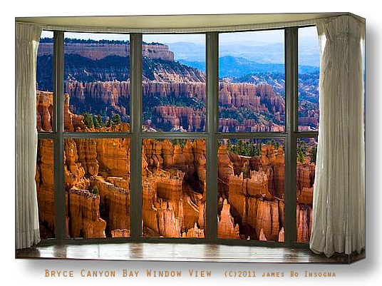 Bryce Canyon Bay Window View s Decorating Tips Add a Nature Window View to Any Room With Fine Art Picture Windows