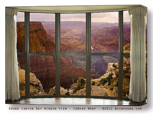 Grand Canyon Bay Window View ss Decorating Tips Add a Nature Window View to Any Room With Fine Art Picture Windows