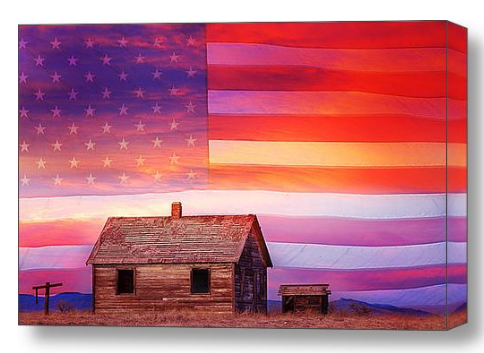 Rural Rustic America Stretched Canvas Print and Canvas Art
