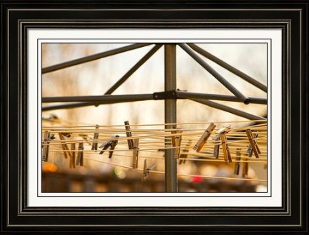 Clothespins on the Line Fine Art Famed Print
