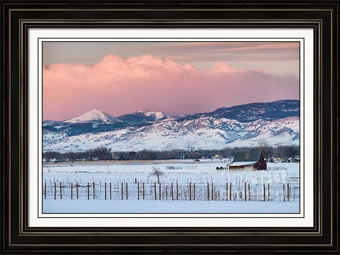 Colorado Rocky Mountain Sunrise Framed Fine Art Print