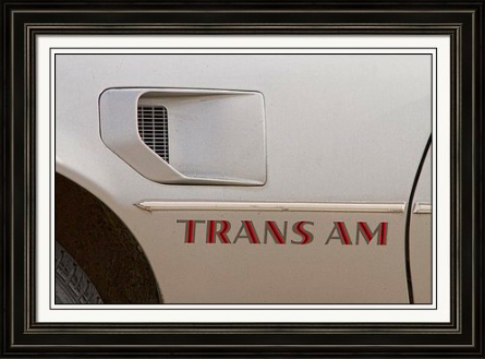 Firebird Trans Am Front Corner Panel Vent Framed fine Art Print