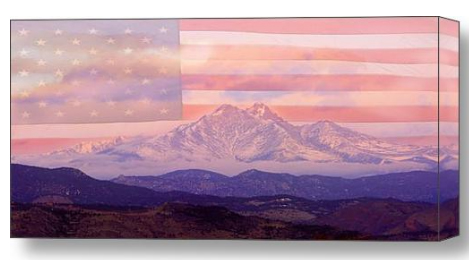 Purple Mountain Majesties Stretched Canvas Print / Canvas Art