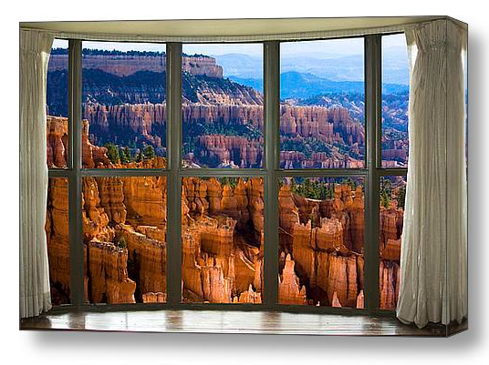 Bryce Canyon Bay Window View Discover Beauty of Windows Scenic Views With Window Fine Art Prints