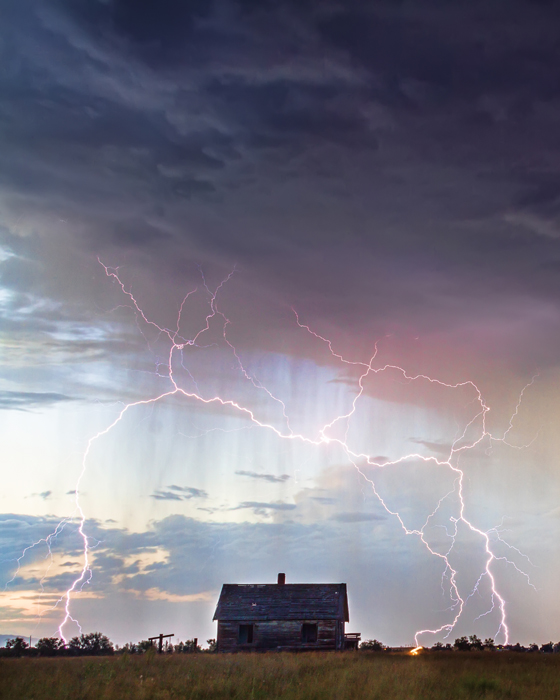 Positive Pink Lightning and Little House On the Prairie Art