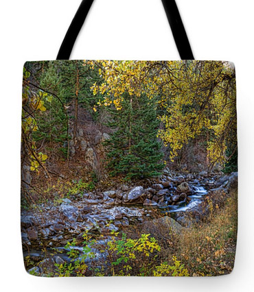 Boulder Creek Autumn View Tote Bag 18" x 18"