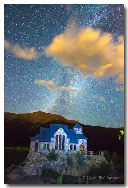 Chapel On The Rock Milky Way Sky Art Prints