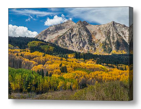 Rocky Mountain Autumn Season Colors Canvas Print
