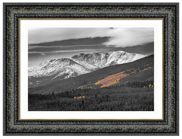 Rocky Mountain Independence Black And White Selective Framed Pri
