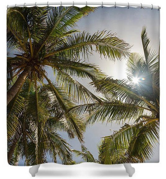 Tropical Sunshine Shower Curtains
