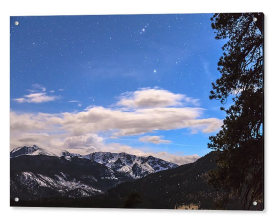 Rocky Mountain Evening View Acrylic Print