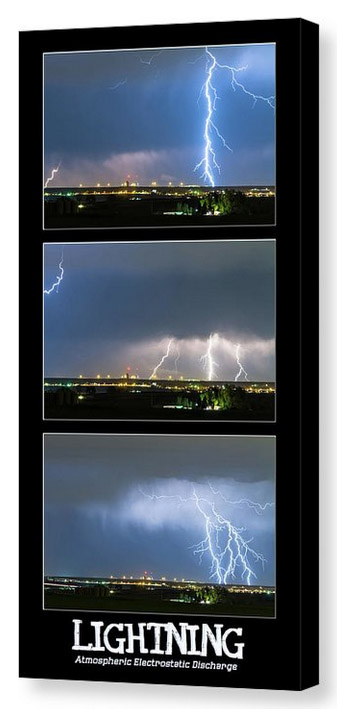 Lightning - Atmospheric Electrostatic Discharge Canvas Print
