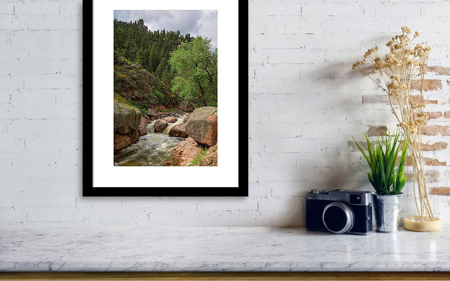 Getting Lost In A Canyon Creek Framed Print